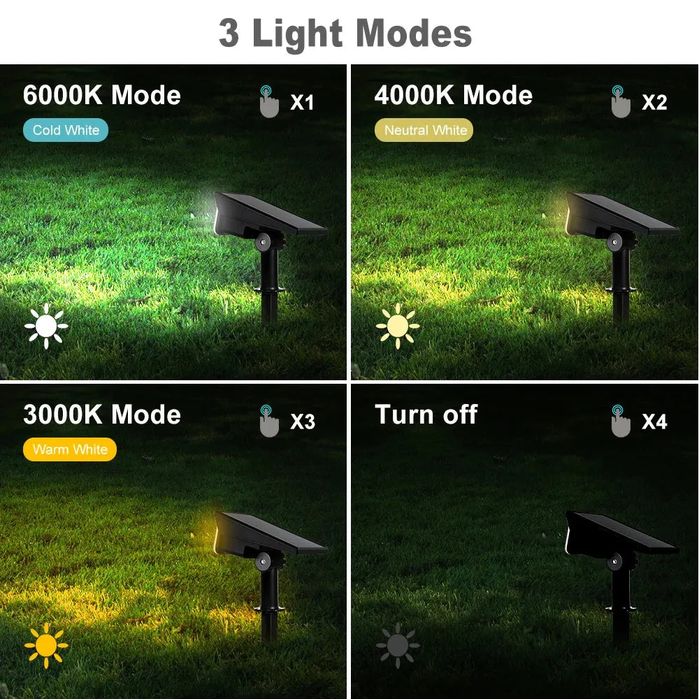 Adjustable LED Durable Solar Garden Spot Lights