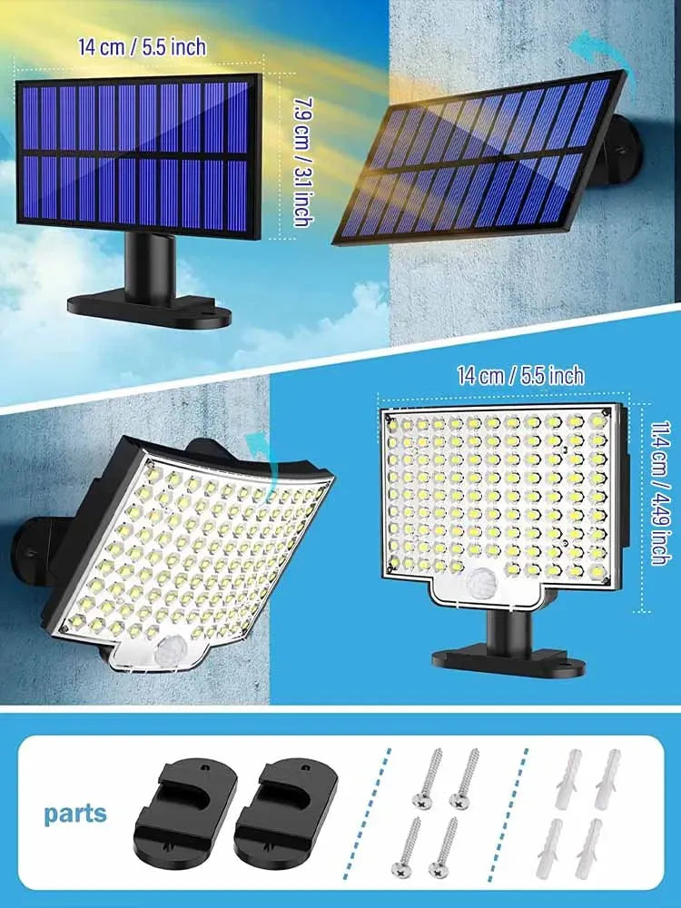 Motion Sensor Security Solar Floodlight