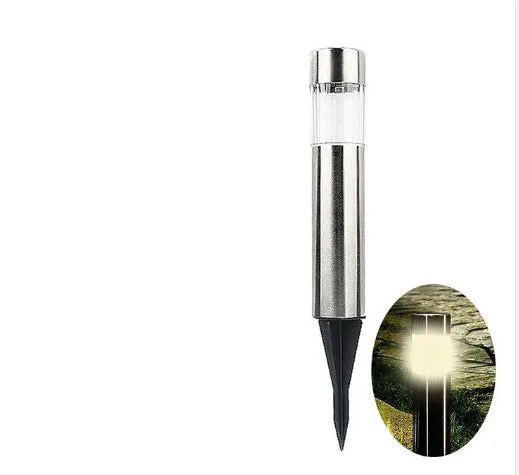Solar Cylindrical LED Pathway Lawn Light - Solar Light Depot