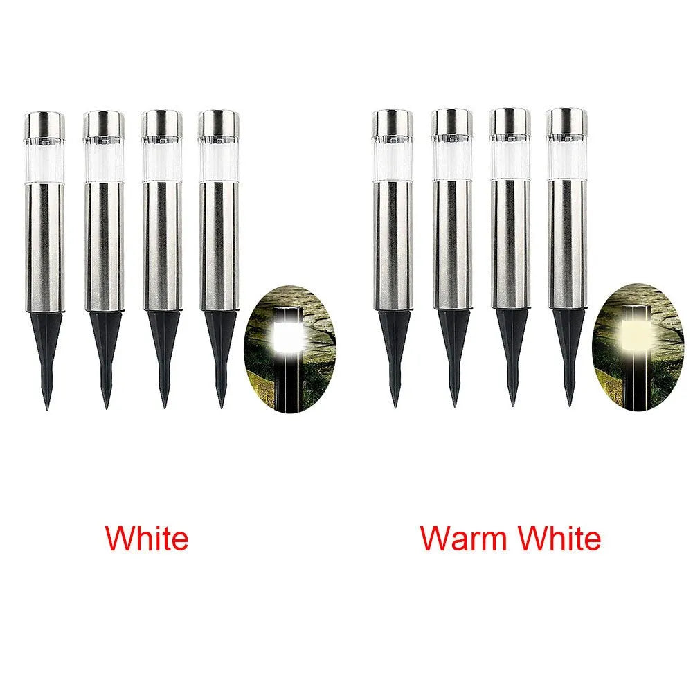 Solar Cylindrical LED Pathway Lawn Light - Solar Light Depot