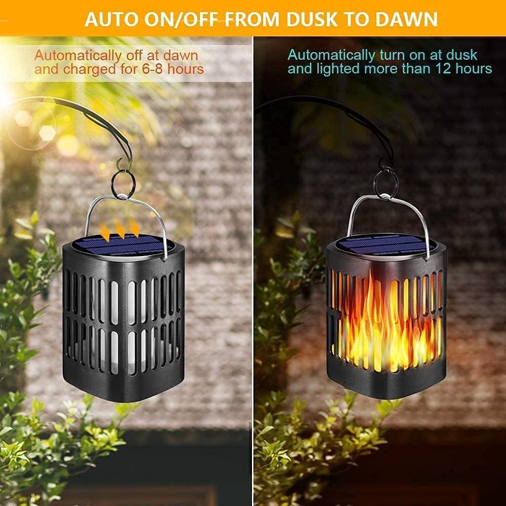 Solar LED Flame Lantern Light - Solar Light Depot