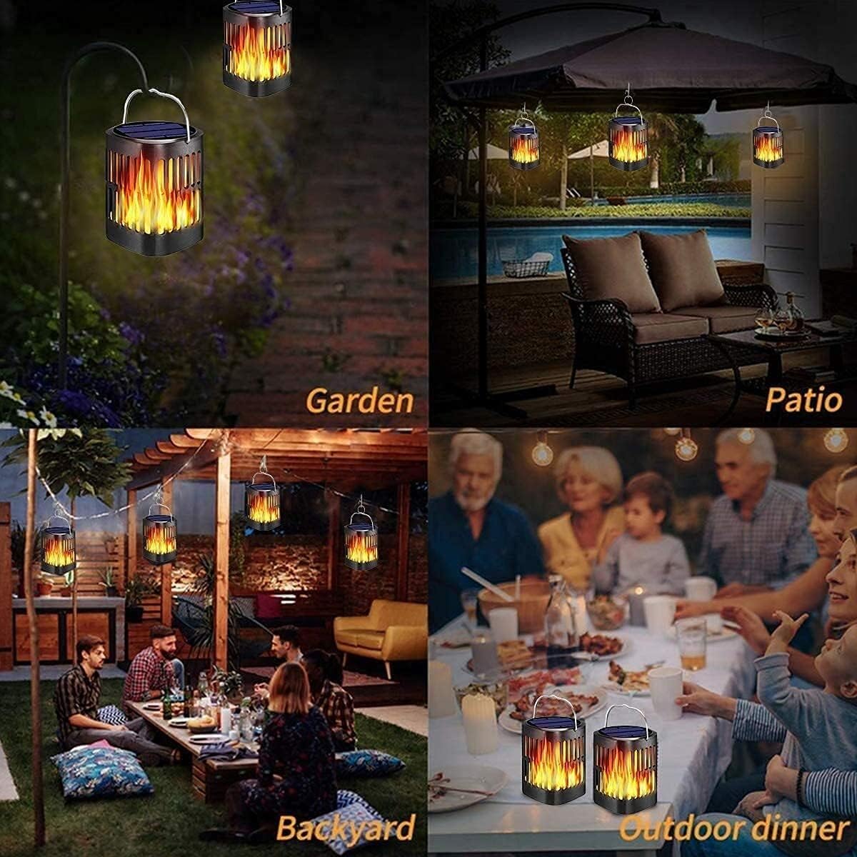 Solar LED Flame Lantern Light - Solar Light Depot