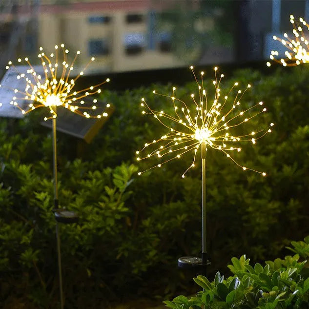 Solar Outdoor Waterproof Yard Fireworks Light - 150 LED - Solar Light Depot