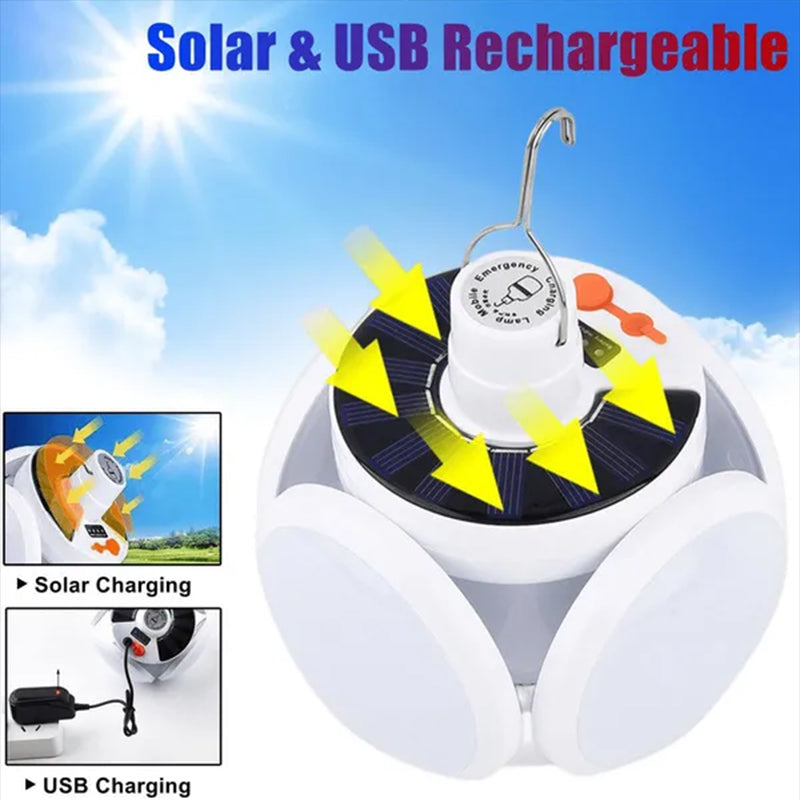 Portable Lightweight LED Bulb Folding Solar Light