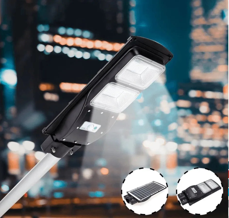 60W Solar Street Light 6000 Lumens Super Bright Weather Proof Flood Light - Solar Light Depot