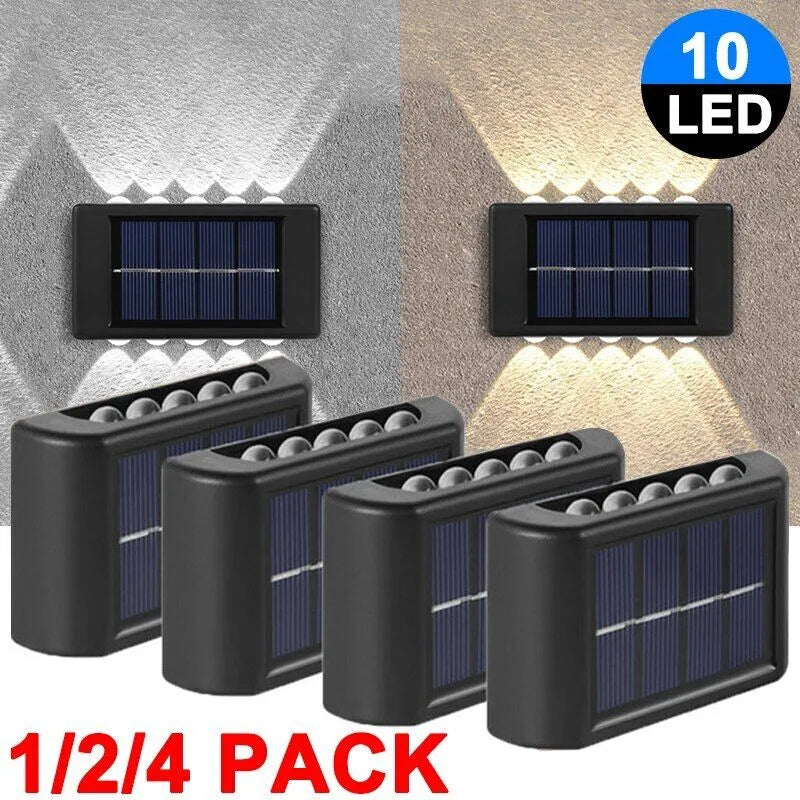 Outdoor LED Solar Wall Fence Light - Solar Light Depot