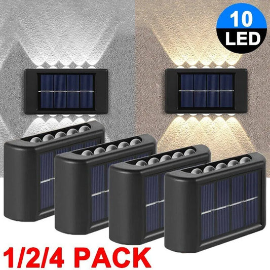 Outdoor LED Solar Wall Fence Light - Solar Light Depot