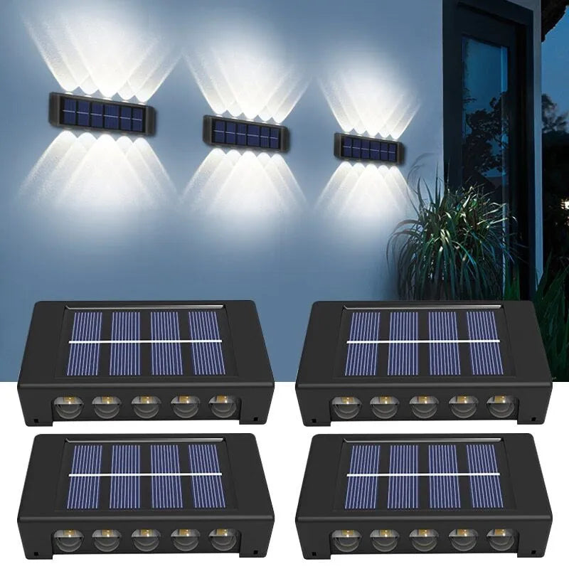 Outdoor LED Solar Wall Fence Light - Solar Light Depot