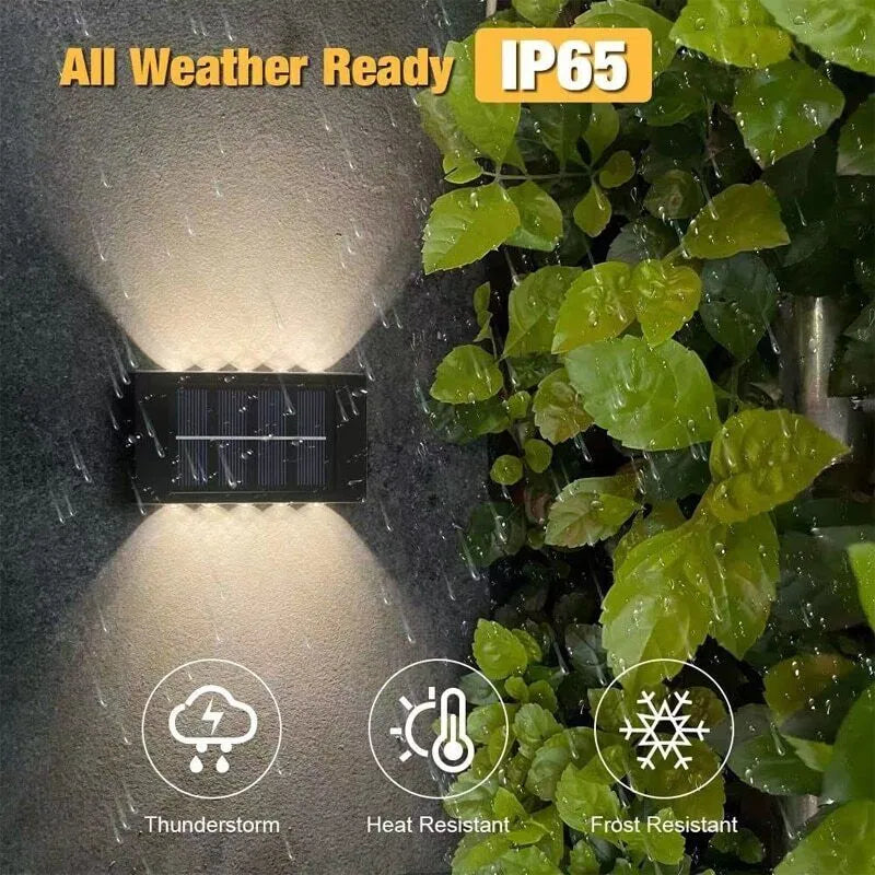 Outdoor LED Solar Wall Fence Light - Solar Light Depot