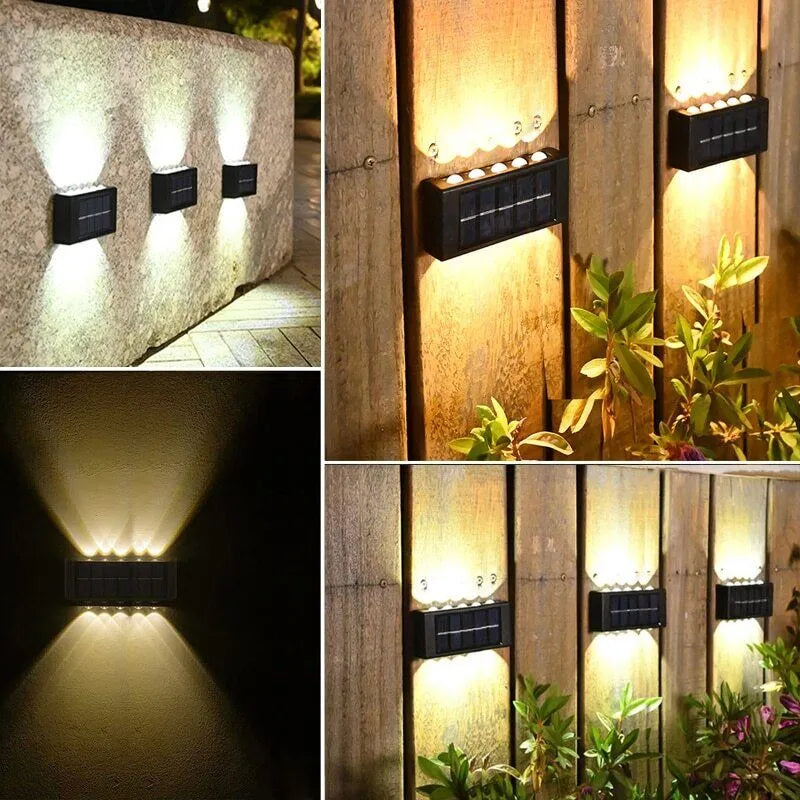 Outdoor LED Solar Wall Fence Light - Solar Light Depot
