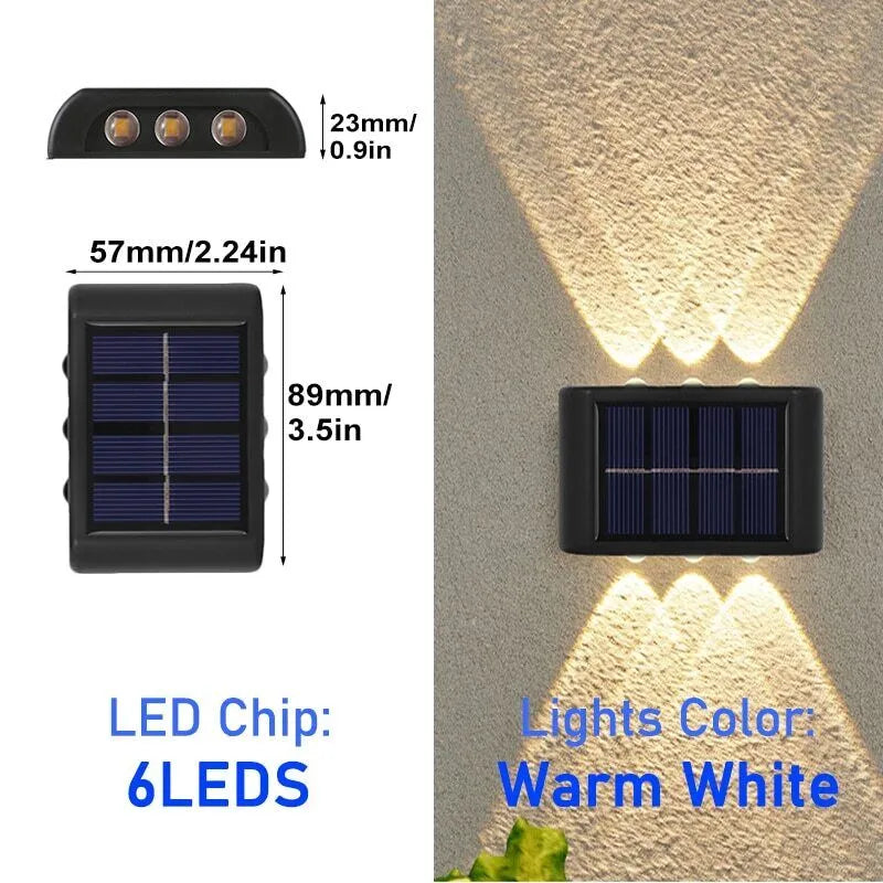 Outdoor LED Solar Wall Fence Light - Solar Light Depot