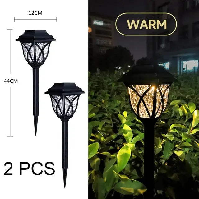Solar LED Warm Light Lawn Lights