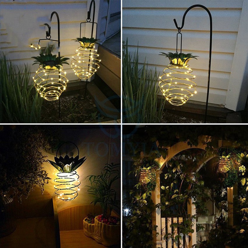 Pineapple LED Solar Garden Lawn Lights - Solar Light Depot