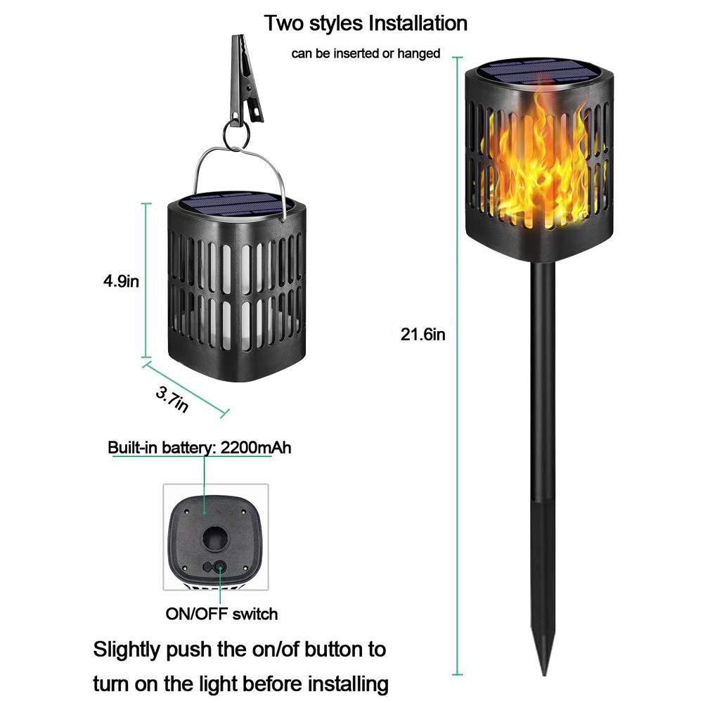 Solar LED Flame Lantern Light - Solar Light Depot