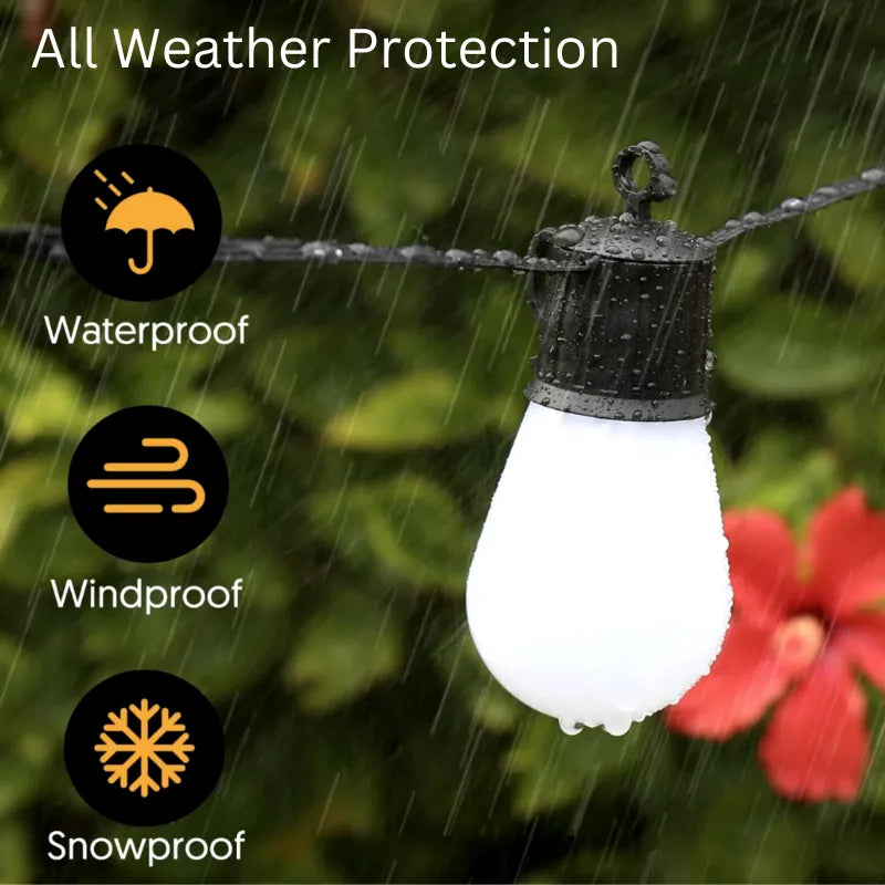 5W RGB Weatherproof LED Solar String Lights