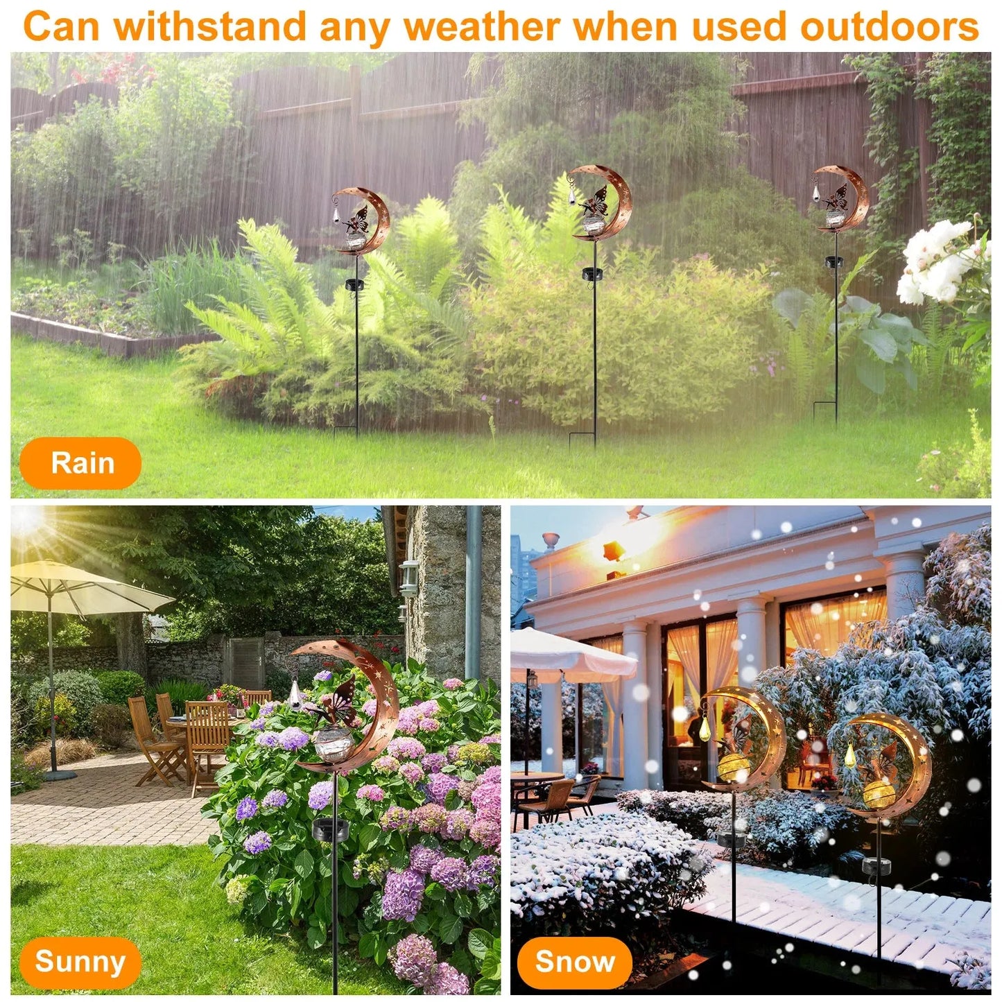 LED Garden Moon Solar Lawn Light