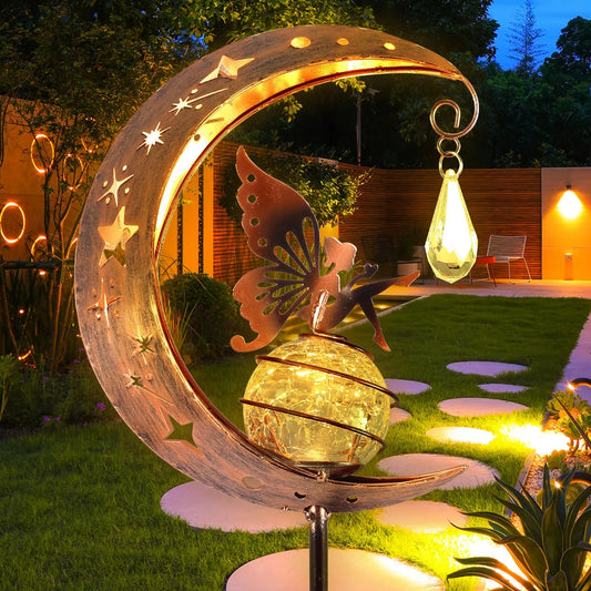 LED Garden Moon Solar Lawn Light