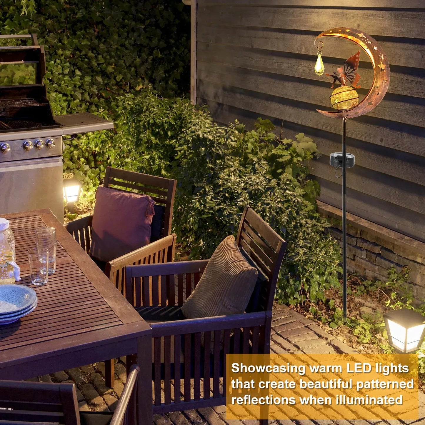 LED Garden Moon Solar Lawn Light