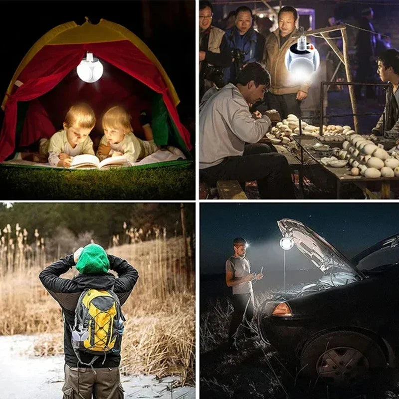 Portable Lightweight LED Bulb Folding Solar Light