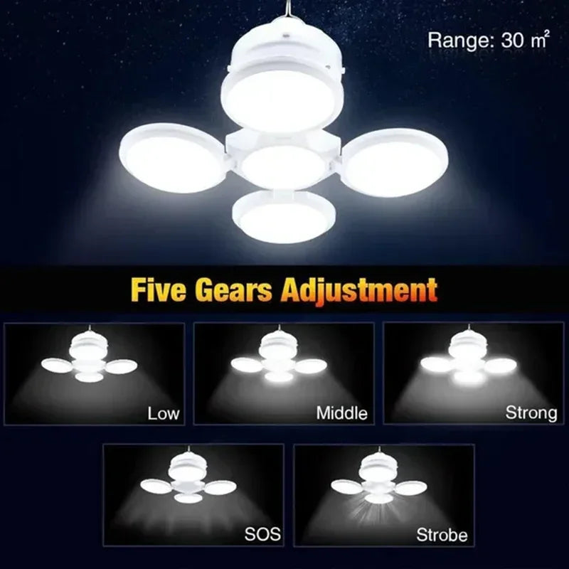 Portable Lightweight LED Bulb Folding Solar Light