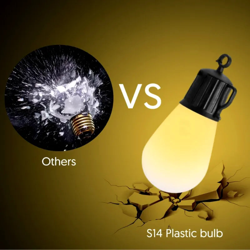 5W RGB Weatherproof LED Solar String Lights