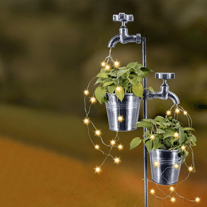 Solar LED Garden Faucet Lawn Light - Solar Light Depot