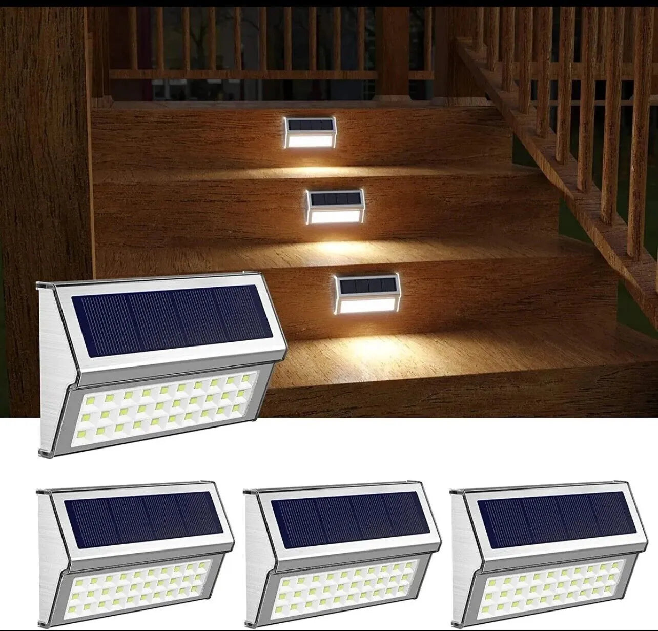 Solar Outdoor Aluminum Lights 10 Pack 30LED