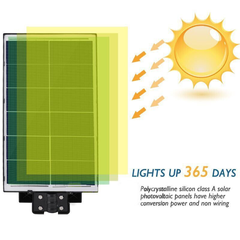 2000W LED Super Bright Outdoor Remote Control Solar Street Light - Solar Light Depot