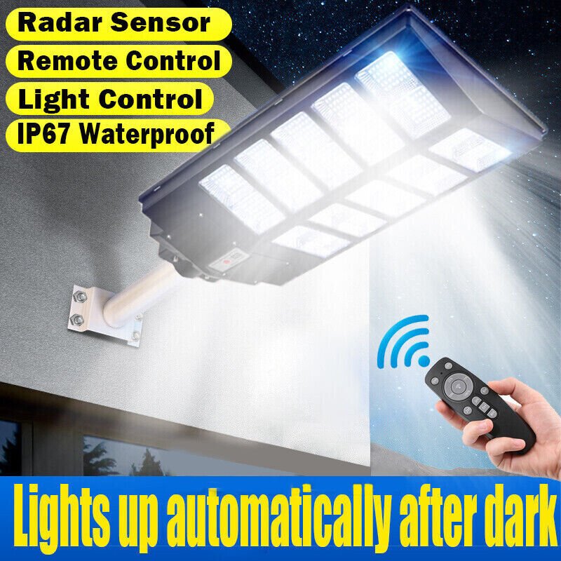2000W LED Super Bright Outdoor Remote Control Solar Street Light - Solar Light Depot