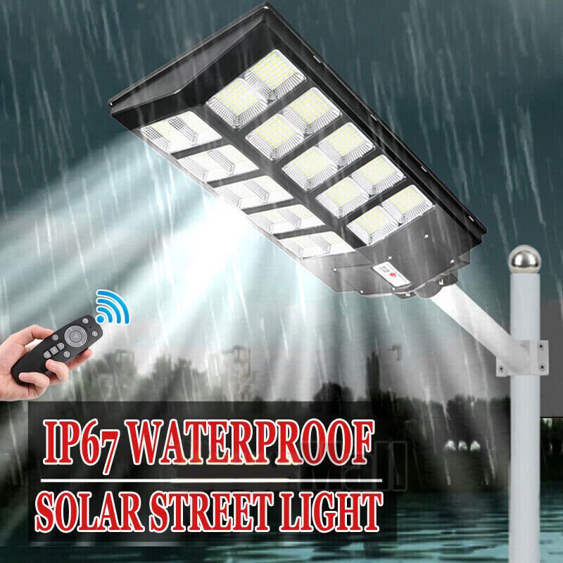 2000W LED Super Bright Outdoor Remote Control Solar Street Light - Solar Light Depot