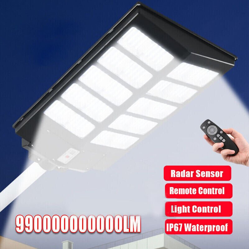 2000W LED Super Bright Outdoor Remote Control Solar Street Light - Solar Light Depot
