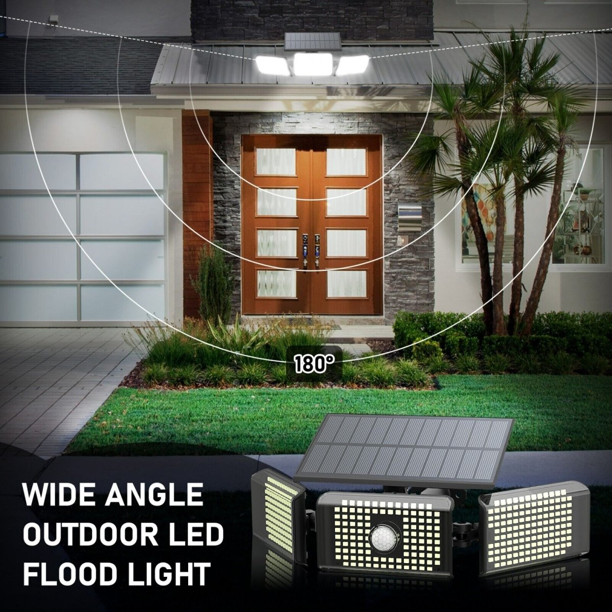 SolarGuard Wide LED Motion Landscape Light - Solar Light Depot