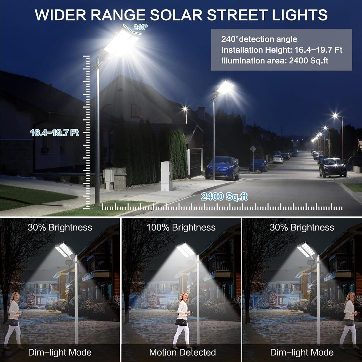 3000W Motion Sensor Solar Street Light