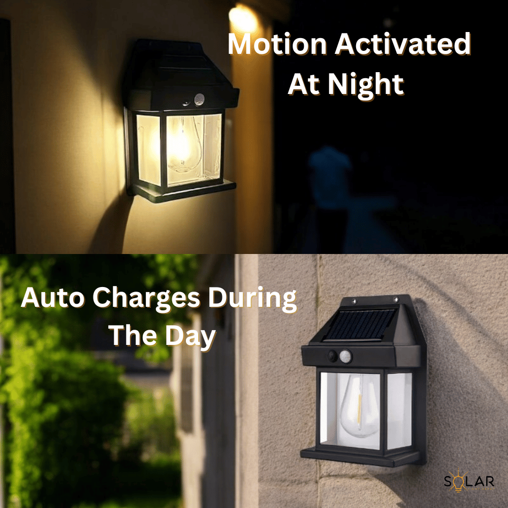 Solar Motion Sensor Wall Light