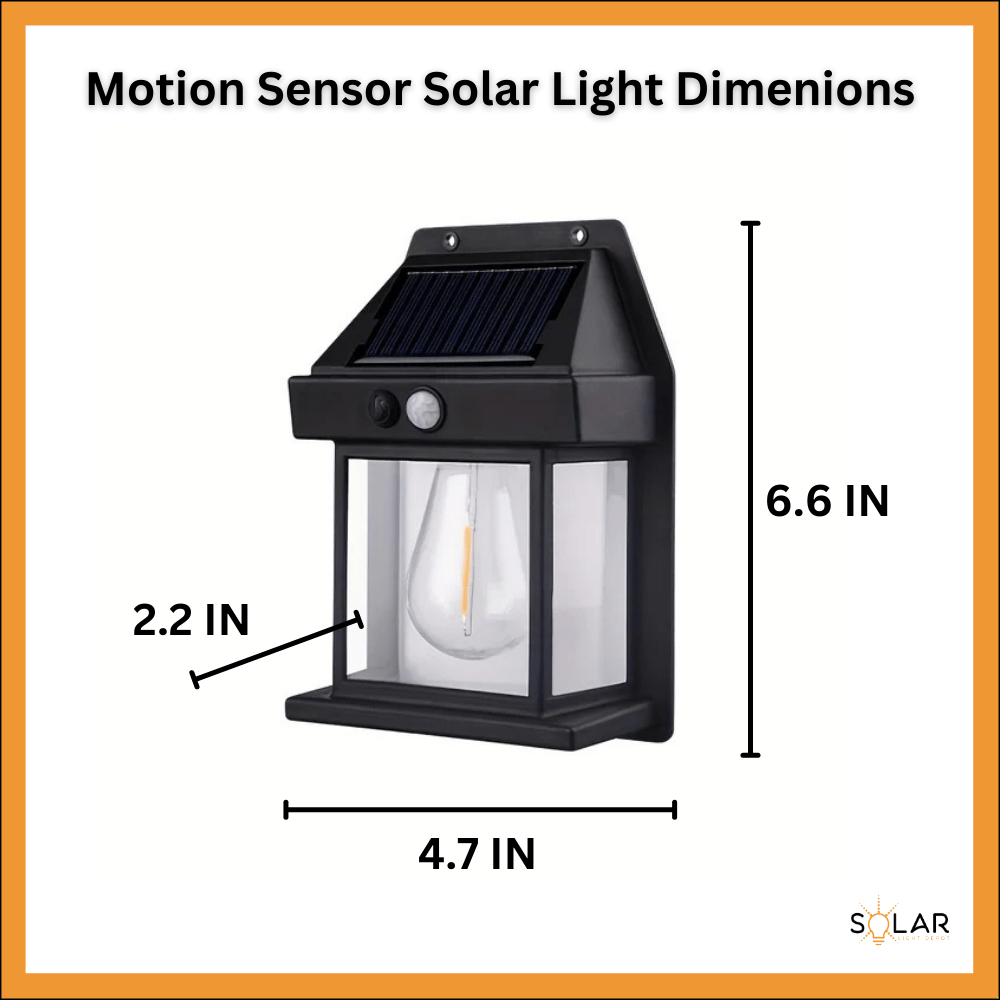 Solar Motion Sensor Wall Light