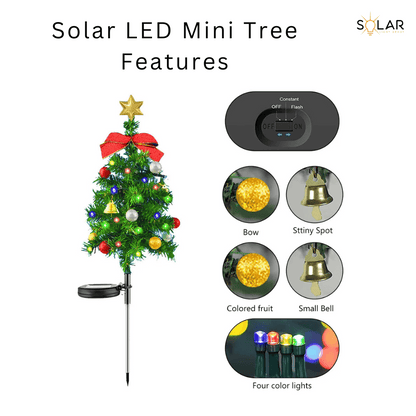 Solar LED Mini Christmas Tree