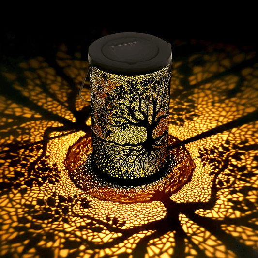 SolarGlow Vintage Tree Lantern