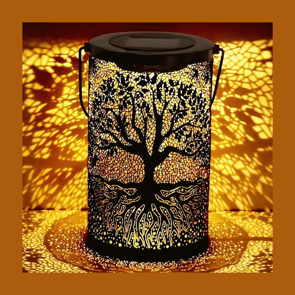 SolarGlow Vintage Tree Lantern