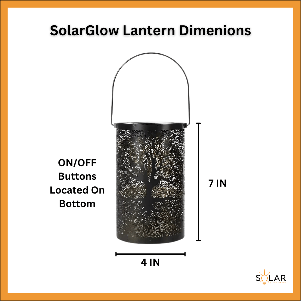 SolarGlow Vintage Tree Lantern