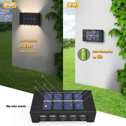 Outdoor LED Solar Wall Fence Light - Solar Light Depot
