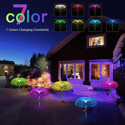 Color Changing Solar Garden Jellyfish Lights 5 PCS - Solar Light Depot