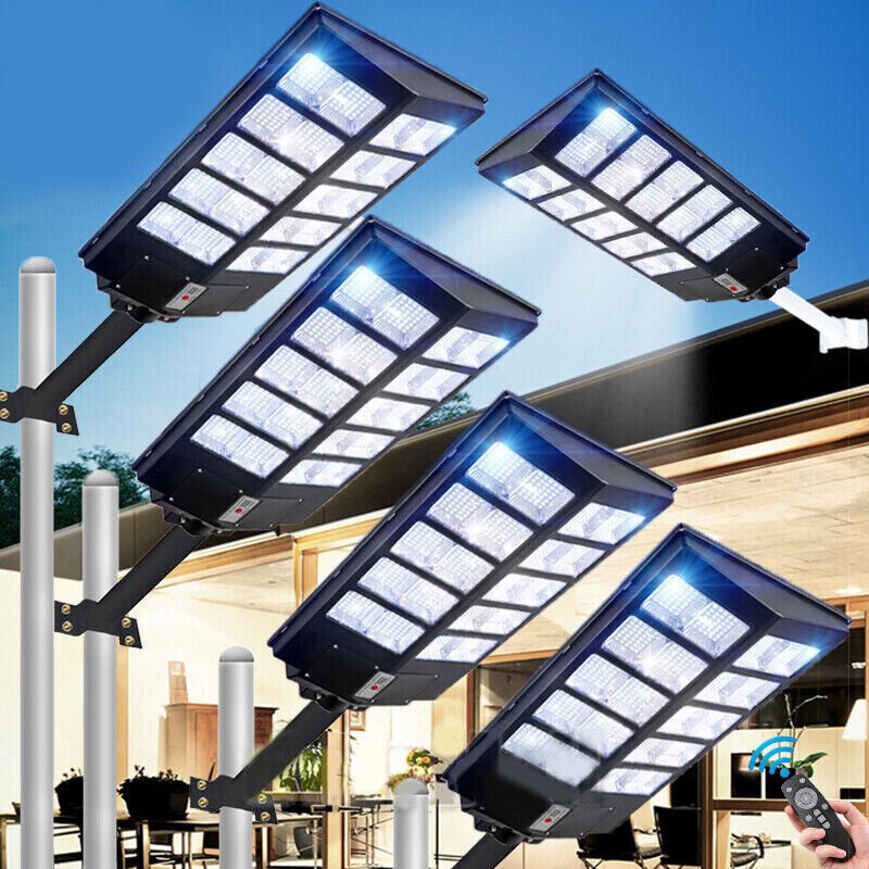 2000W LED Super Bright Outdoor Remote Control Solar Street Light - Solar Light Depot